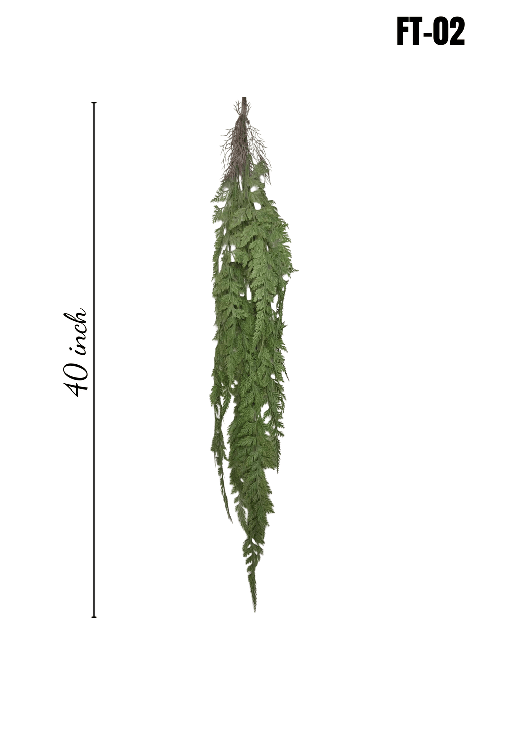 FT-02 Artificial Hanging Asparagus Fern 40 inch - full length