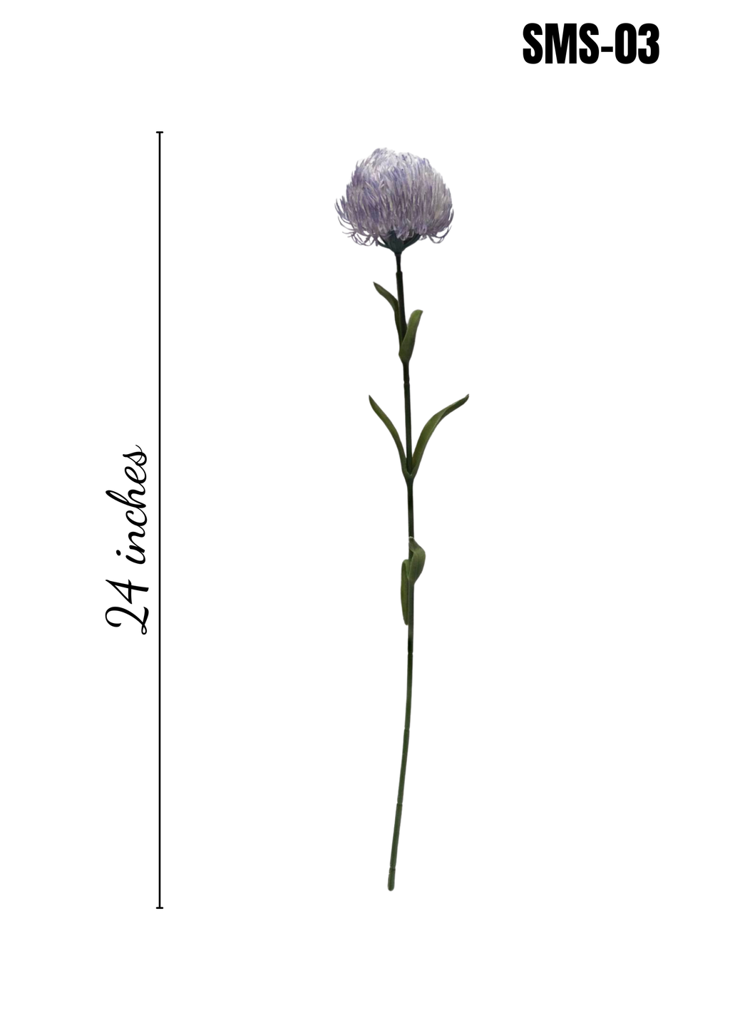 SMS-03 faux lavender thistle stem 24 inches
