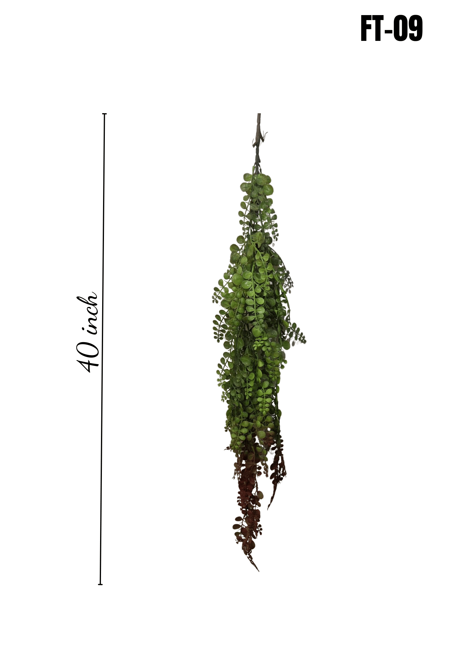 FT-09 Artificial Hanging String of Pearls 40 inch - size chart