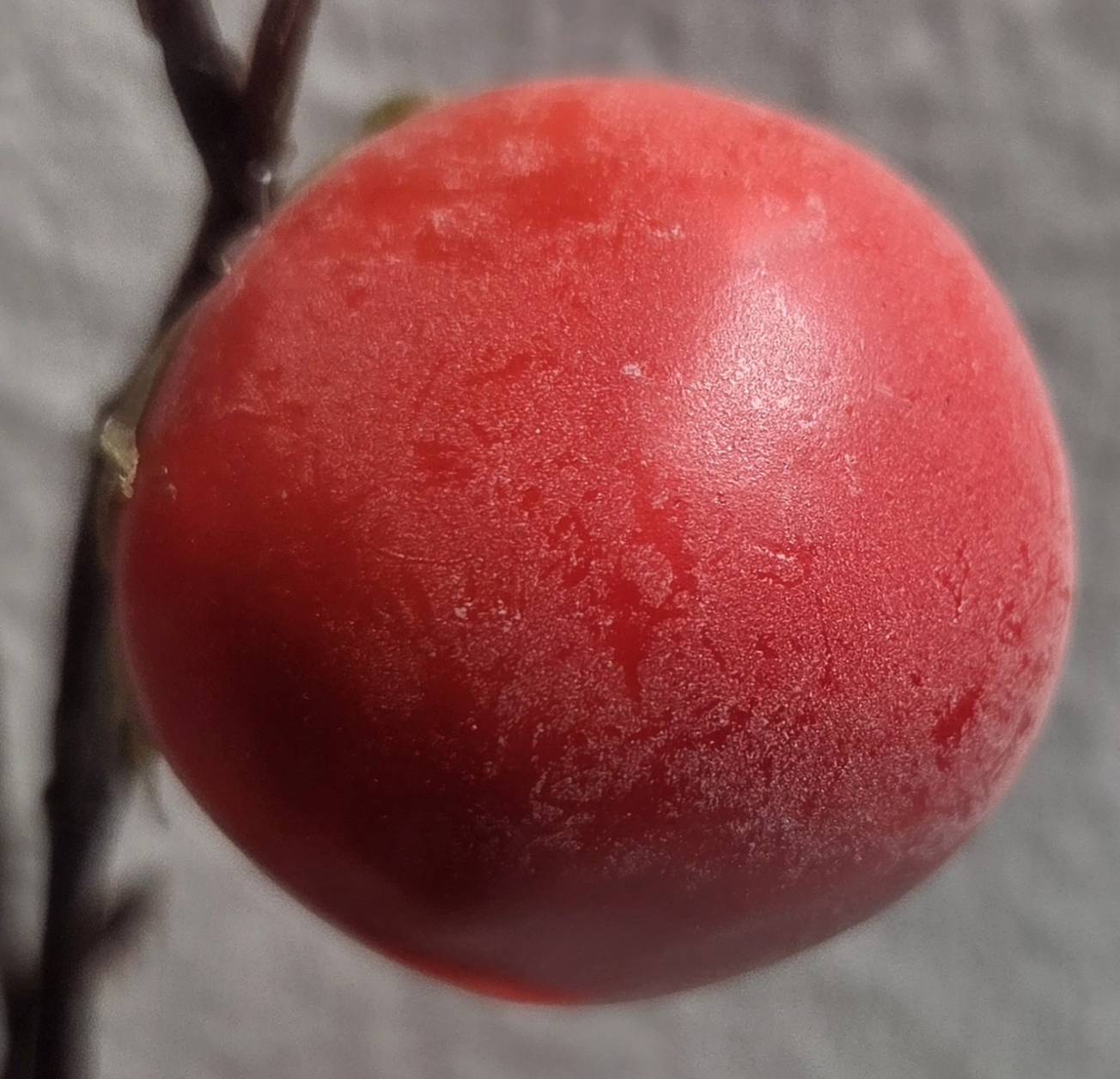 Premium Faux Red Berry Branch – Lifelike 35" Bare-Twig Berry Stem for Holiday & Home Decor