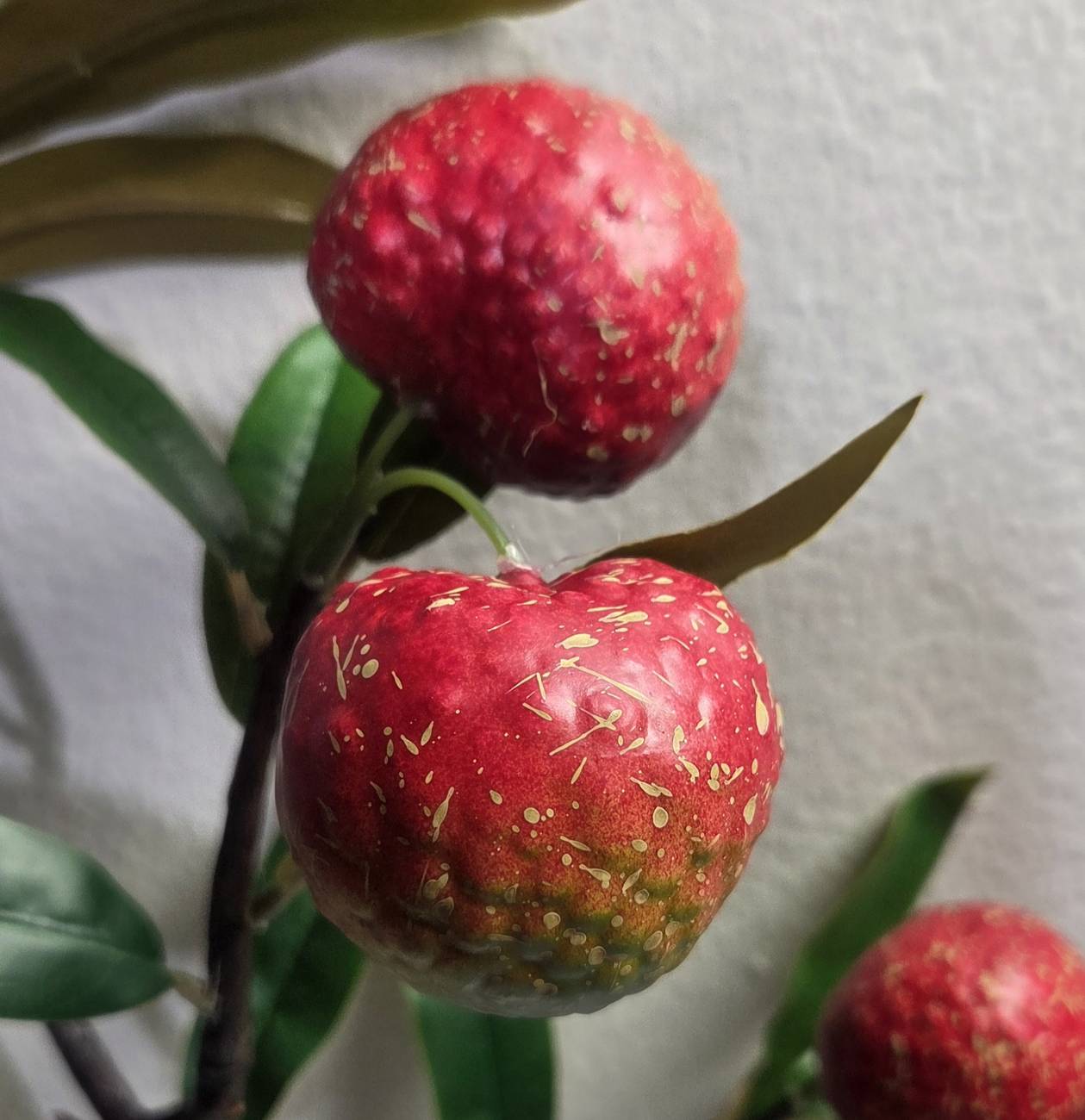 Faux Lychee Fruit Branch – Lifelike Stem