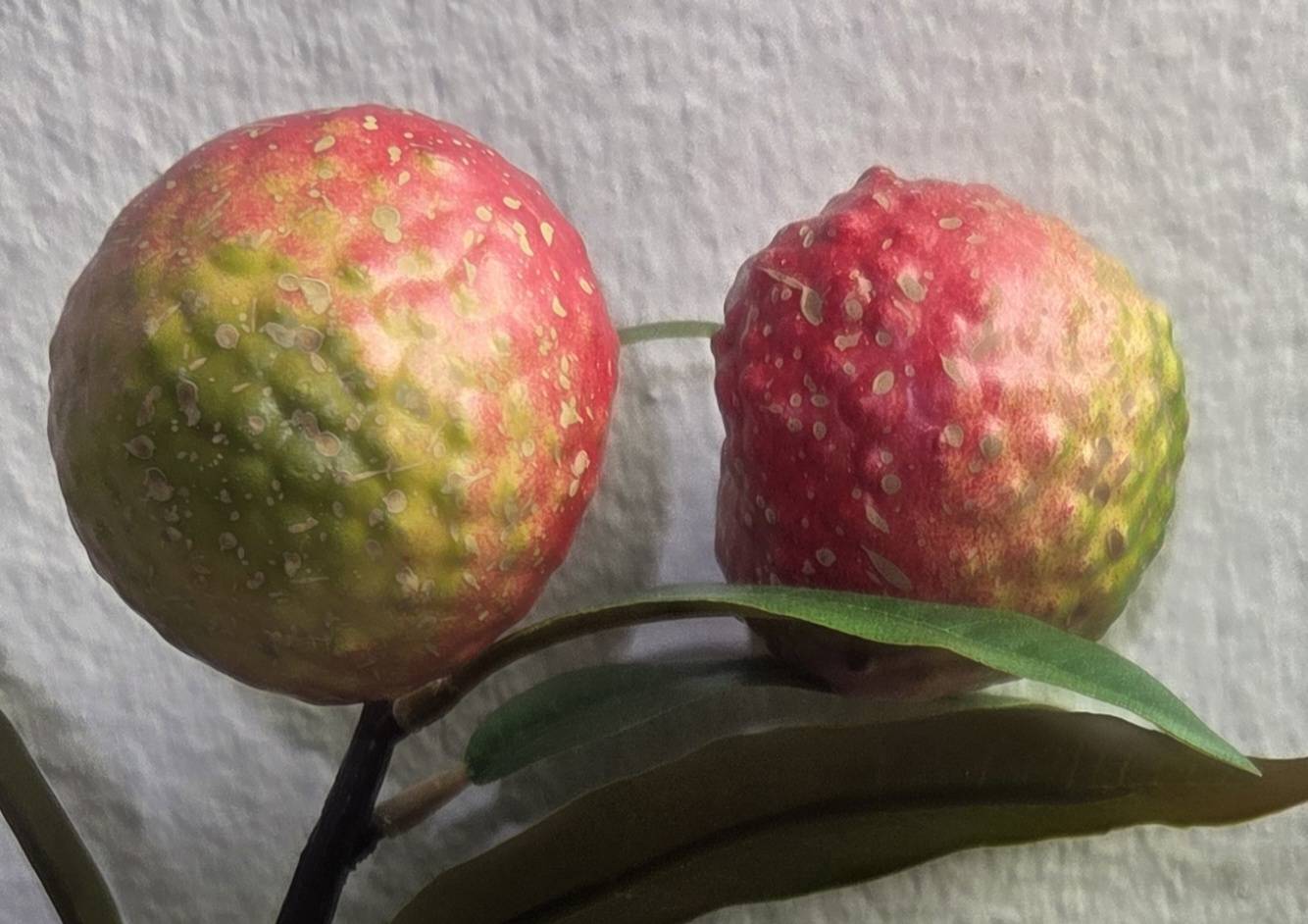 Faux Lychee Fruit Branch – Lifelike Stem