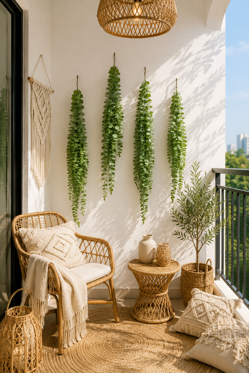 Artificial Hanging Eucalyptus 40 inch FT-03-A - lifestyle home decor display