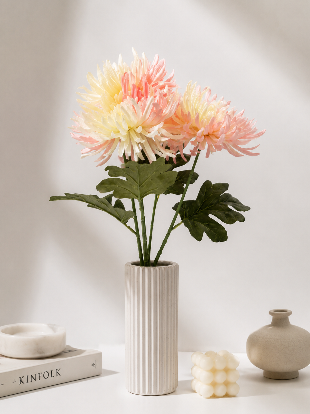 Artisan Faux Hydrangea & Rose Arrangement – Premium Botanical Home Decor