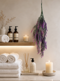 Faux Purple Gray Trailing Greenery Bunch FT08-B - spa bathroom lifestyle styling