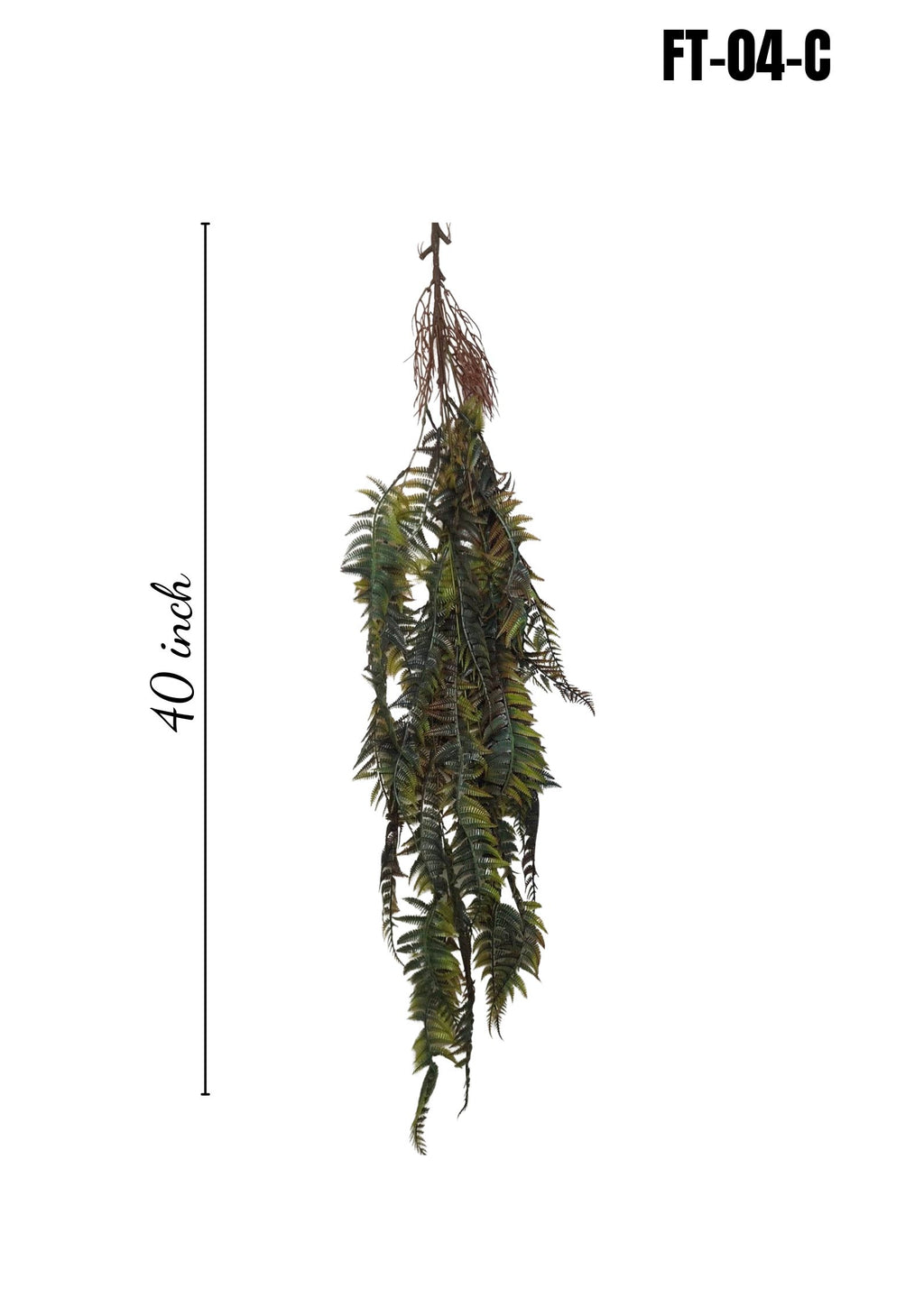 Artificial Hanging Fern 40 inch FT-04-C