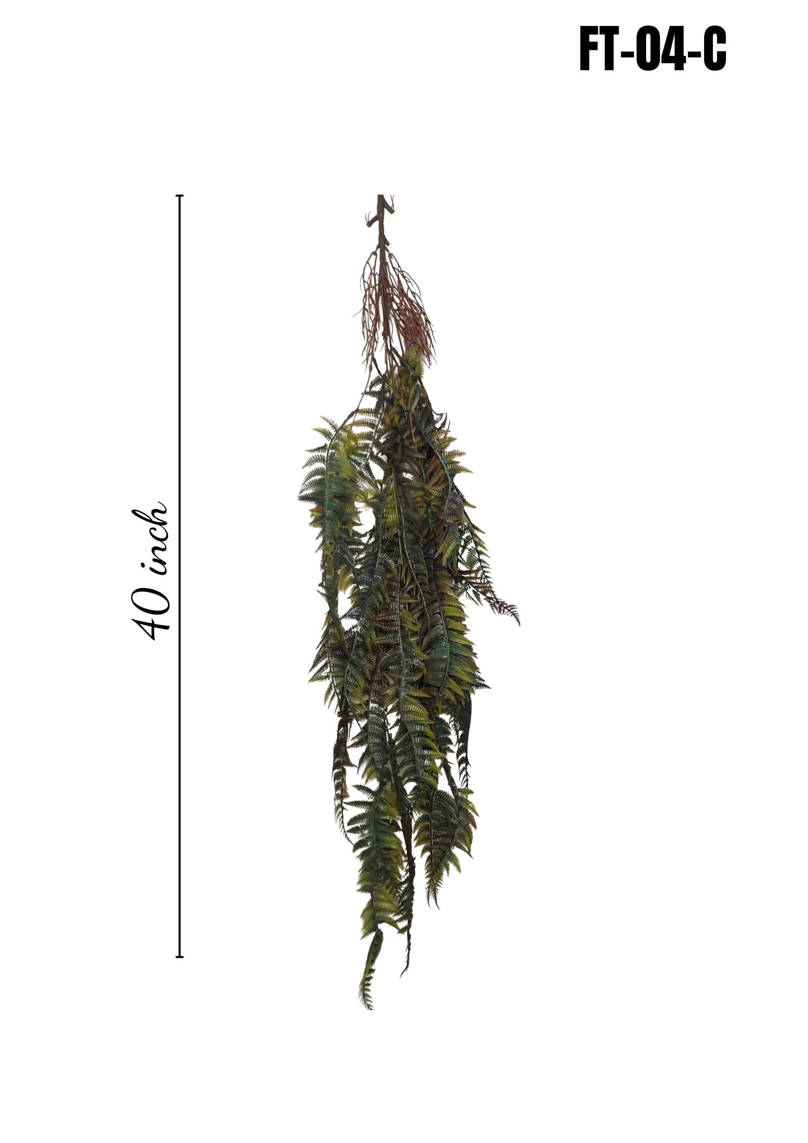 Artificial Hanging Fern 40 inch FT-04-C