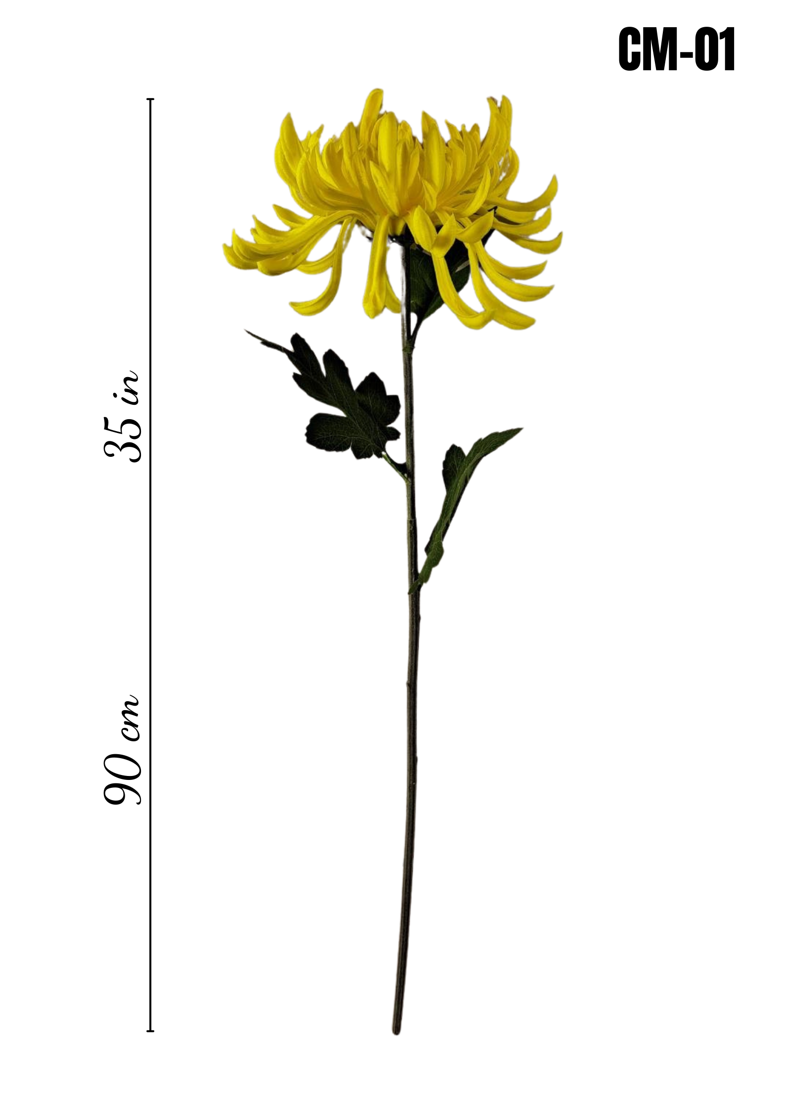 Premium Faux Chrysanthemum Stem – Lifelike Large Bloom