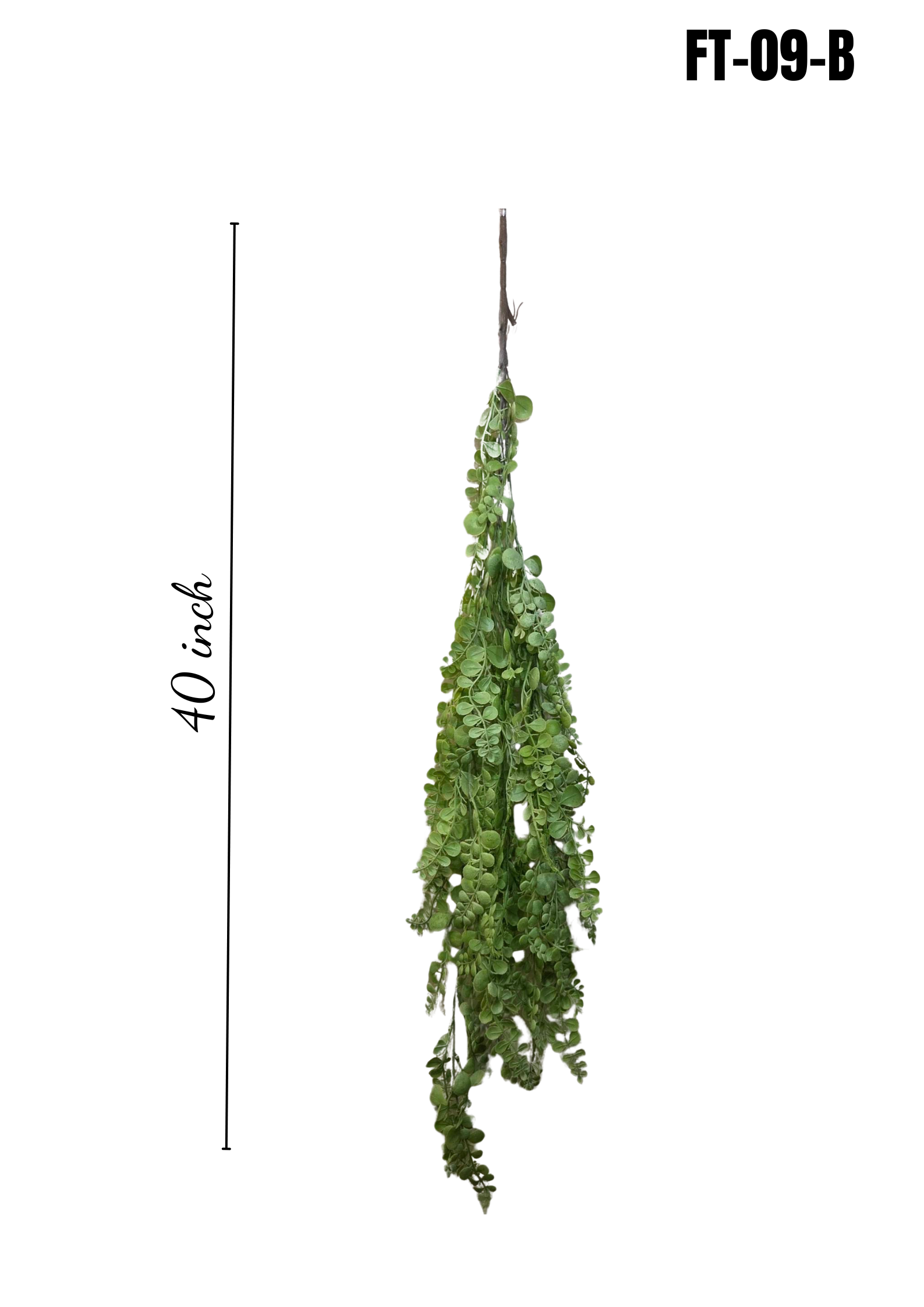 Artificial Hanging String of Pearls FT-09-B closeup leaves