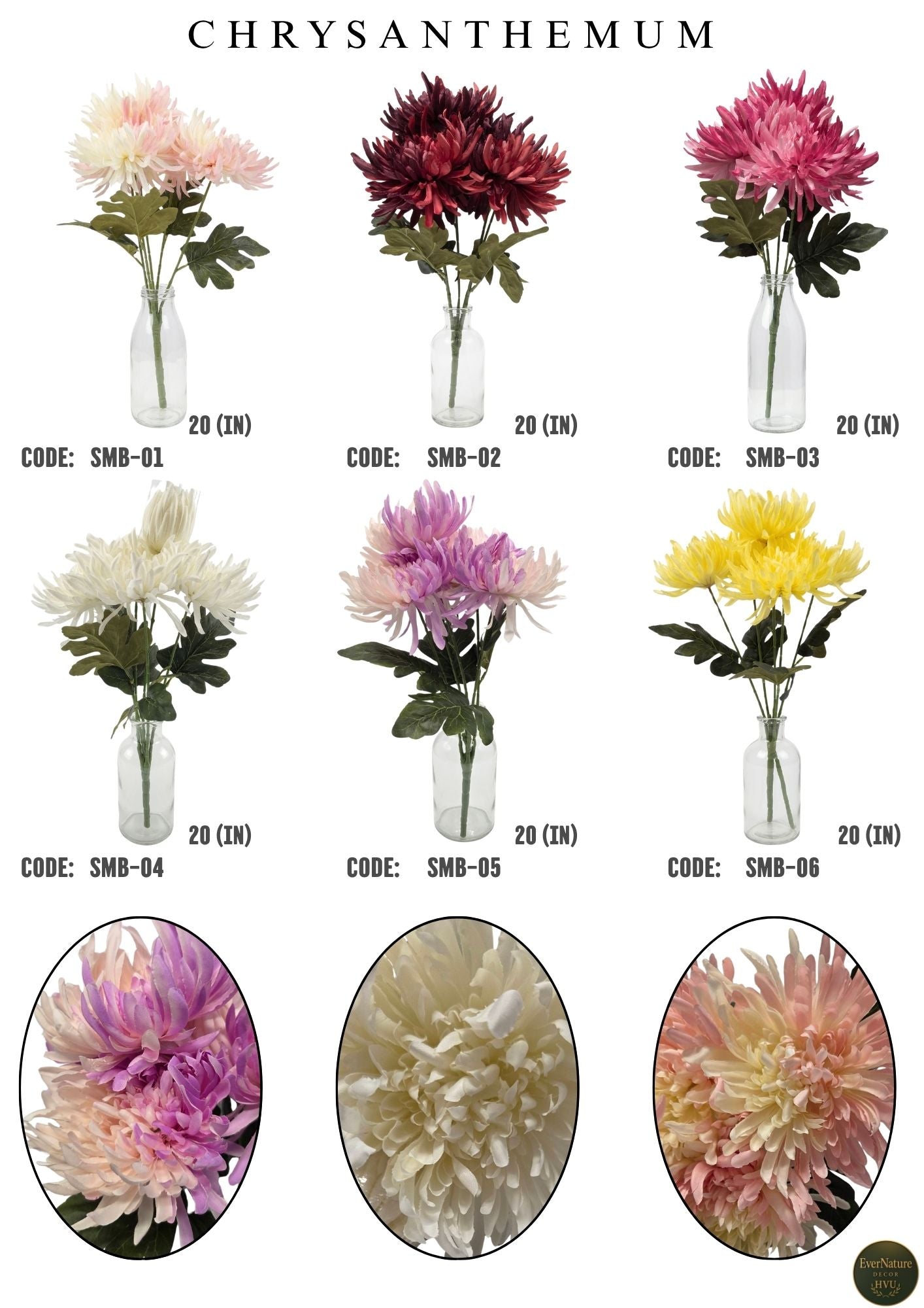 Lifelike 20" Pink Spider Chrysanthemum Bundle - Premium Artificial Flower for Elegant Home Decor